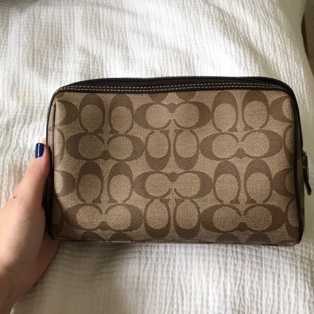 Coach makeup vanity bag